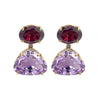 Vianna Brasil Amethyst & Rhodolite Earrings Y1210ARO.E1