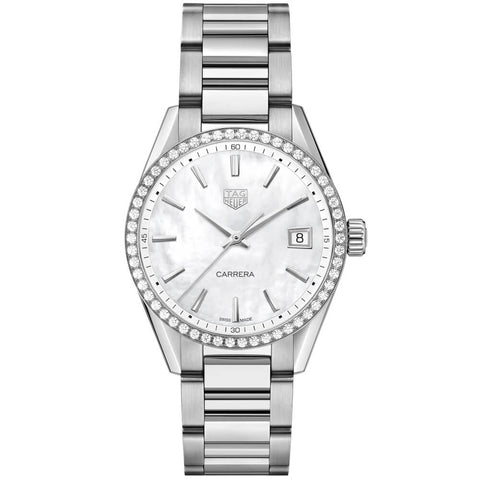 TAG Heuer Carrera 36MM Diamond Quartz Ladies Watch WBK1316.BA0652