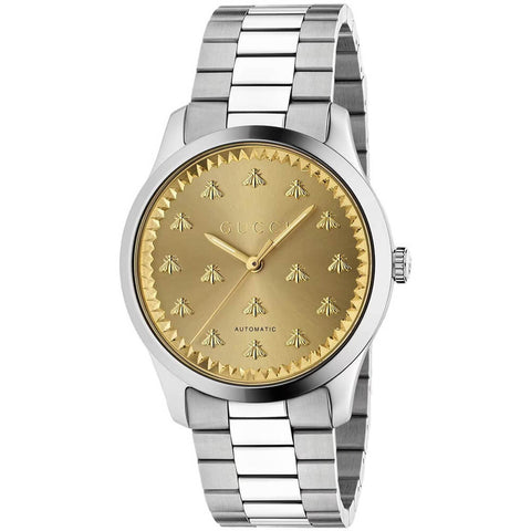 Gucci G-Timeless with Bee Motif  Stainless Steel Watch YA126378