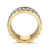 Gabriel 14K White Yellow Gold Diamond Easy Stackable Ring LR52813M45JJ