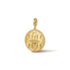 Gabriel Zodiac 14K Yellow Gold Diamond Bujukan Cancer Medallion Pendant PT7570Y45JJ