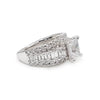 A.JAFFE Tapered Three Row Emerald Cut Diamond Engagement Ring MESEC2717/515