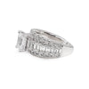 A.JAFFE Tapered Three Row Emerald Cut Diamond Engagement Ring MESEC2717/515
