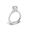 A.JAFFE 18K White Gold Diamond Engagement Ring ME2252Q/187