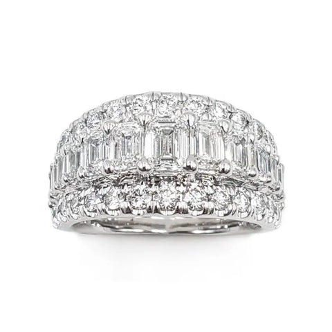 A.JAFFE 14K White Gold Anniversary Diamond Ring WRS1382/362