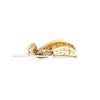 Estate 14K Yellow & White Gold American Flag Pole Brooch
