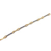 18K Yellow Gold Blue Sapphire and Diamond Bracelet