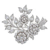 Estate Platinum Diamond Dancing Flowers Brooch, 3.12ctw, 26.3g