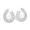 14K White Gold Diamond Earrings