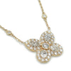 14K Yellow Gold Flower Design Diamond Pendant, 6.9g