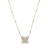 14K Yellow Gold Flower Design Diamond Pendant, 6.9g