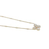 14K Yellow Gold Flower Design Diamond Pendant, 6.9g