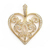 Chad Allison 18K Yellow Gold Diamond Heart Pendant
