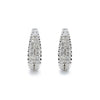 14K White Gold Diamond Hoop Earrings, 4.56g