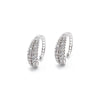 14K White Gold Diamond Hoop Earrings, 4.56g