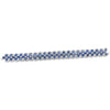 18K White Gold Diamond and Blue Sapphire Bracelet, 38.43g