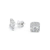 14K White Gold Diaomnd Stud Earrings PDE415-14