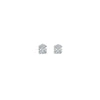 14K White Gold Diaomnd Stud Earrings PDE415-14