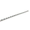 18K White Gold Emerald Diamond Bracelet BC044489-118 - 1002498657