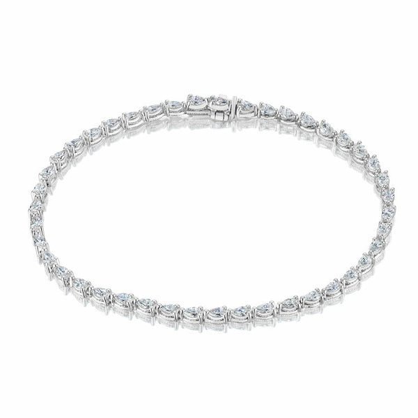 Tacori Stilla Pear Diamond Tennis Bracelet FB6737
