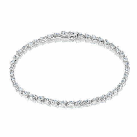 Tacori Stilla Pear Diamond Tennis Bracelet FB6737