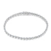 Tacori 18K White Gold Pear Diamond Tennis Bracelet FB67365