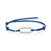 Tacori Crescent Eclipse Link Bracelet on Blue Cord FB922SVBLLG