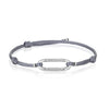 Tacori Crescent Eclipse Link Bracelet on Blue Cord FB922SVBLLG