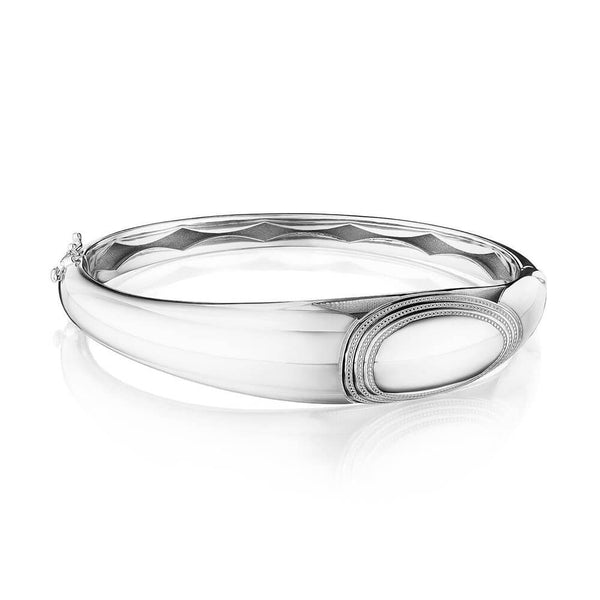 Tacori Crescent Eclipse Silver Domed Bangle FB930SV-M