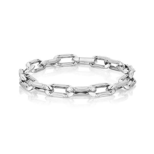 Tacori Crescent Eclipse Silver Link Bracelet FB942SV8