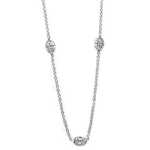 Tacori 18K White Gold Diamond Lady Bug Chain FC106-18