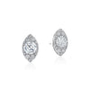 Tacori 18K White Gold Marquise Bloom Diamond Earring FE811RDMQ65