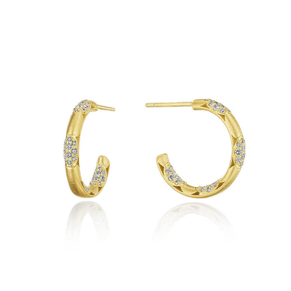 Tacori Crescent Eclipse Hoop Earrings, Pulse 20mm FE818SY