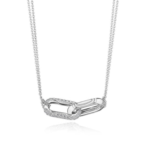 Tacori Crescent Eclipse Double Link Diamond Pendant FN84417