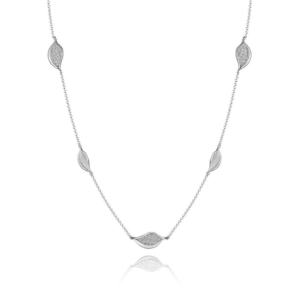 Tacori Dahlia Petal Diamond Pavé Station 18" Necklace FN91518