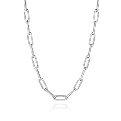 Tacori Crescent Eclipse Silver Large Link Necklace FN949SV18