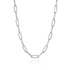 Tacori Crescent Eclipse Silver Large Link Necklace FN949SV18