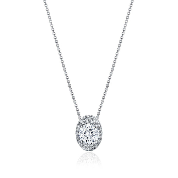 Tacori Bloom 17" Vertical Oval Bloom Diamond Necklace FP811VRDOV65