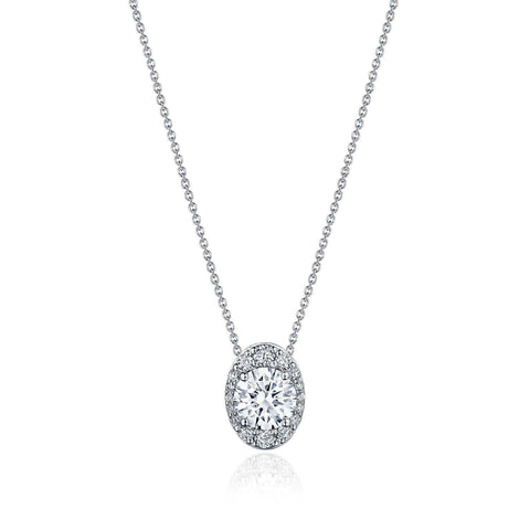 Tacori Bloom 17" Vertical Oval Bloom Diamond Necklace FP811VRDOV65