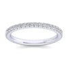 Gabriel & Co. Avignon 14K White Gold French Pave Diamond Wedding Band 0.35 ct AN14229W44JJ