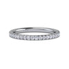 Gabriel & Co. Avignon 14K White Gold French Pave Diamond Wedding Band 0.35 ct AN14229W44JJ