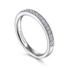 Gabriel & Co. 14K White Gold Micro Pave Channel Diamond Wedding Band AN7643W44JJ