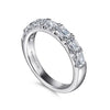 Gabriel 14K White Gold Emerald Cut Diamond Anniversary Band AN16655W43JJ