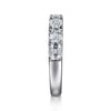 Gabriel 14K White Gold Emerald Cut Diamond Anniversary Band AN16655W43JJ