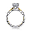 Gabriel 14K White-Yellow Gold Round Diamond Engagement Ring ER15534R6M44JJ