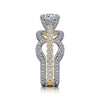 Gabriel 14K White-Yellow Gold Round Diamond Engagement Ring ER15534R6M44JJ