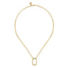 Gabriel 14K Yellow Gold Chain Necklace with Rectangle Drop NK7151Y4JJJ