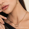 Gabriel 14K Yellow Gold Chain Necklace with Rectangle Drop NK7151Y4JJJ