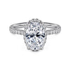 Gabriel & Co. 14K White Gold Oval Hidden Halo Diamond Engagement Ring ER16566O8W44JJ