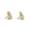14K Yellow Gold Cushion Shape Omega Back Earrings, 4.9g